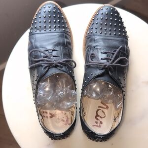 Sam Edelman Jayna Women's Black Studded Oxford Shoes